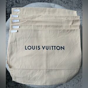 Reseller Bundle –Authentic Louis Vuitton Flap Style Dust Bags – Lot 10 Med/Large